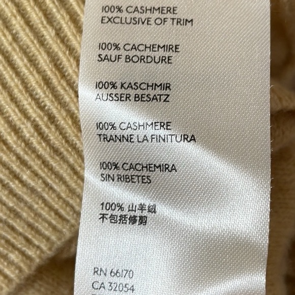 Free People Cashmere Pullover Sweater Love Like This Yellow Golden Eyes XS - Picture 7 of 9